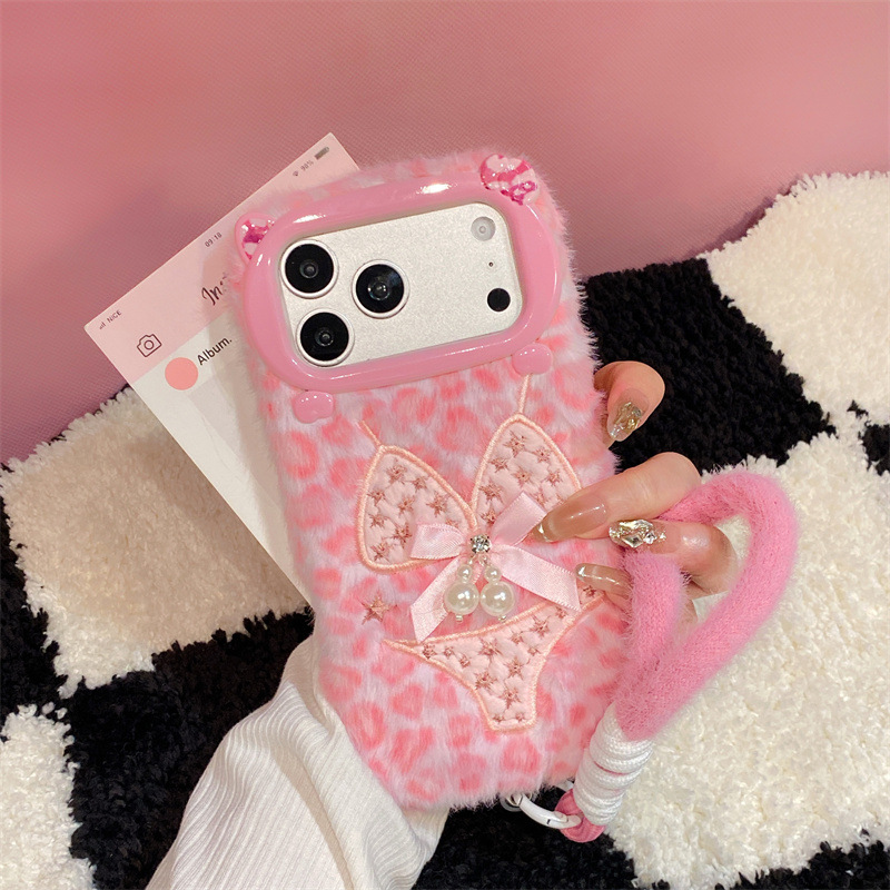 Phone Cases Iphone 13 - Luxuriöse Leopardenmuster-Plüsch-Handyhülle für iPhone 17 Air