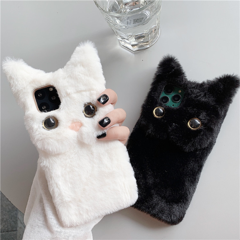 3D Niedliche Cartoon-Katze Plü – Phone Cases Iphone 13 Bewertung und Preis