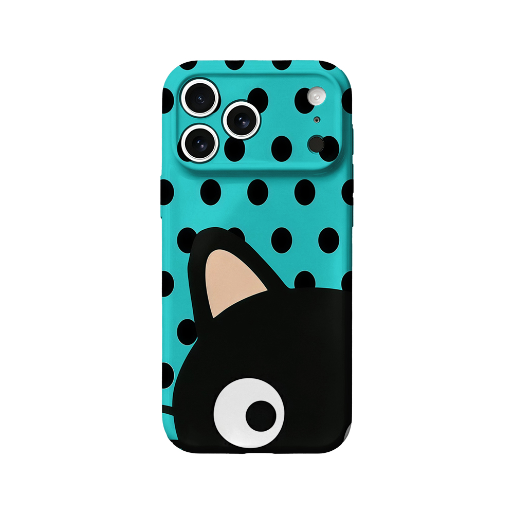 Türkisfarbene Polka-Dot-Katzen – Phone Cases Xr Iphone Bewertung und Preis