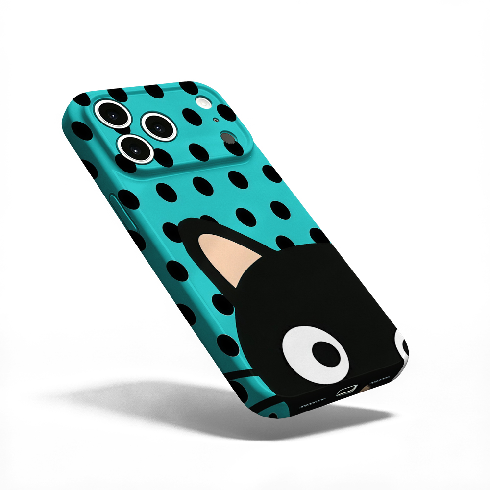 Türkisfarbene Polka-Dot-Katzen – Phone Cases Xr Iphone Bewertung und Preis